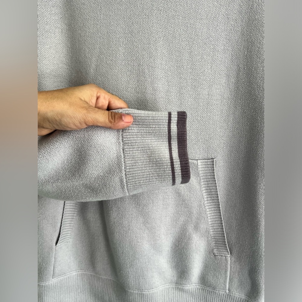 Lululemon Soothe Away Lilac Knit Hoodie View 3
